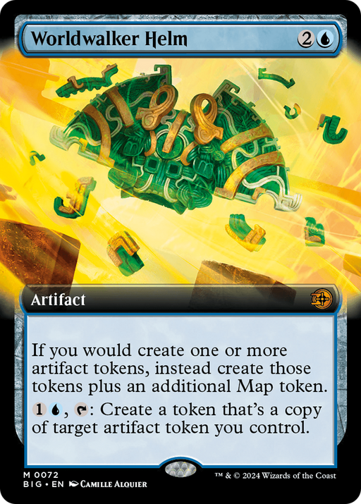 Worldwalker Helm (BIG-072) [The Big Score] (Extended Art) Foil MTG Single Wizards of the Coast