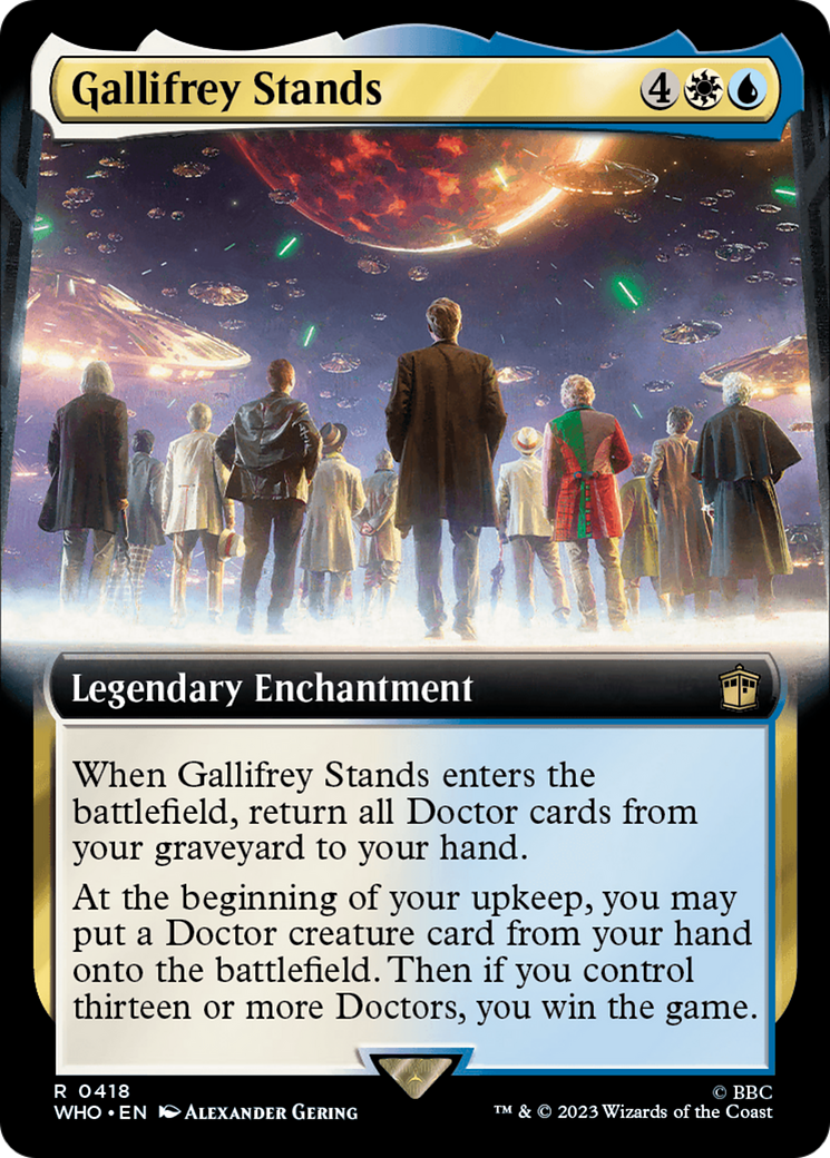 Gallifrey Stands (WHO-418) [Doctor Who] (Extended Art) MTG Single Wizards of the Coast