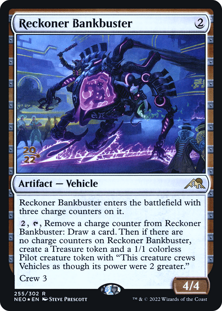 Reckoner Bankbuster (PRE-255S) [Kamigawa: Neon Dynasty Promos] Foil MTG Single Wizards of the Coast