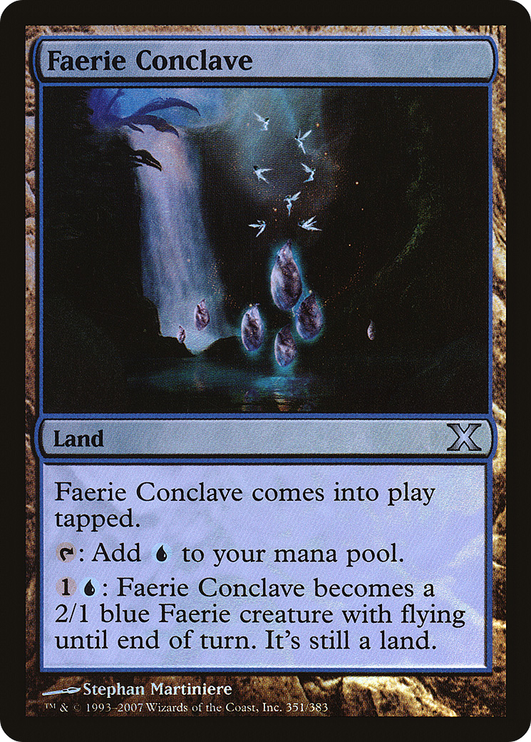 Faerie Conclave (10E-351★) [Tenth Edition] Foil MTG Single Wizards of the Coast