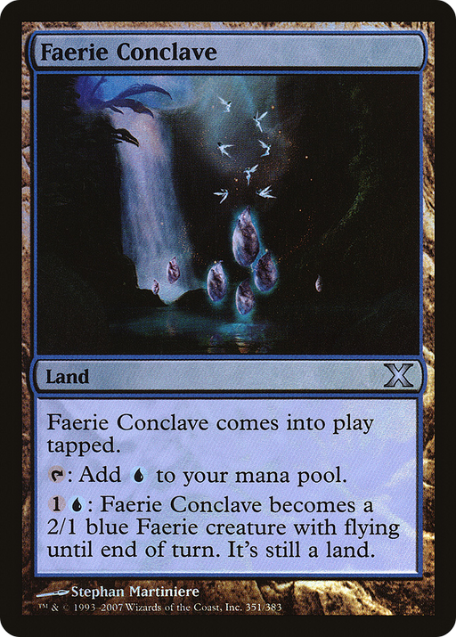 Faerie Conclave (10E-351★) [Tenth Edition] Foil MTG Single Wizards of the Coast