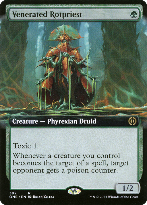 Venerated Rotpriest (ONE-392) [Phyrexia: All Will Be One] (Extended Art) Foil MTG Single Wizards of the Coast