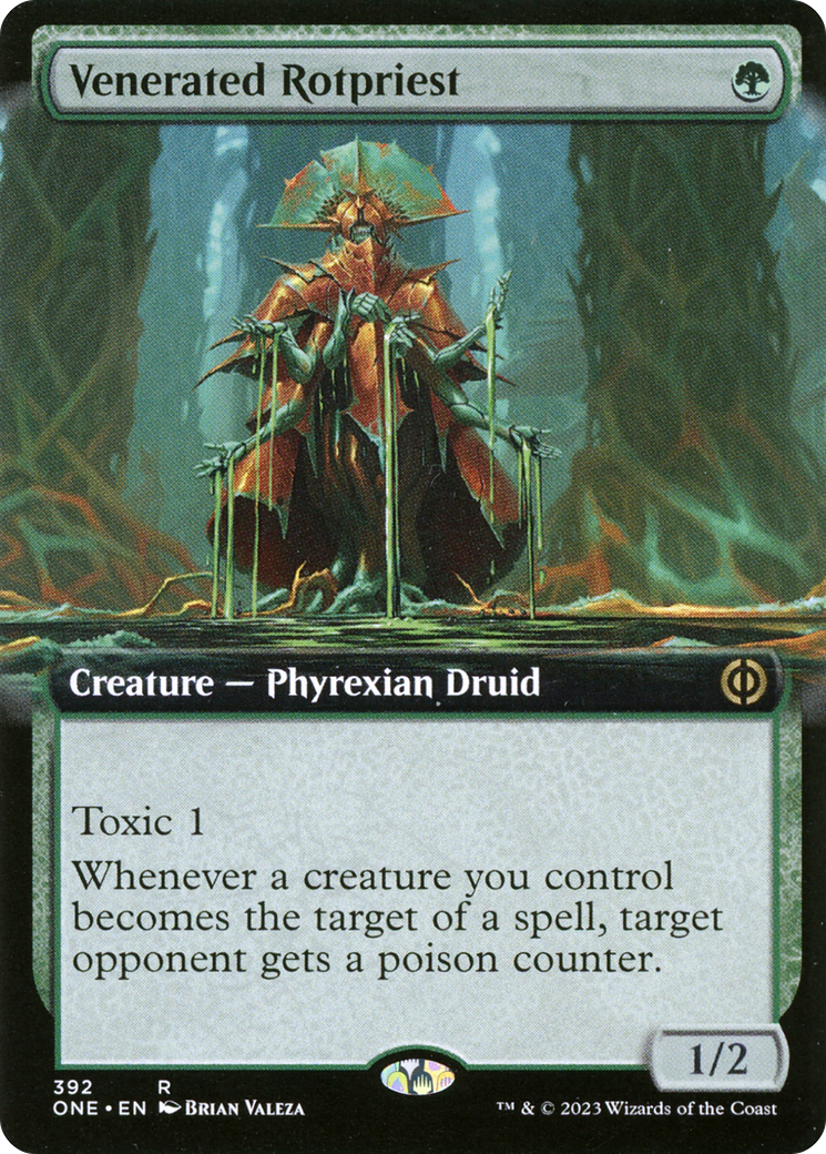 Venerated Rotpriest (ONE-392) [Phyrexia: All Will Be One] (Extended Art) MTG Single Wizards of the Coast