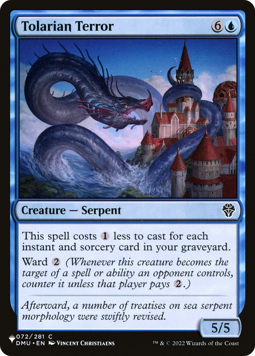 Tolarian Terror (LIST-DMU-72) [Mystery Booster] The List MTG Single Wizards of the Coast