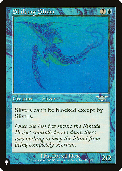 Shifting Sliver (LIST-52/145) [Mystery Booster] The List MTG Single Wizards of the Coast