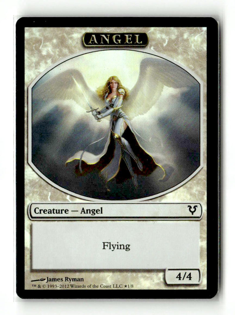 Angel // Demon Double-Sided Token (AVR-1 // 5) [Avacyn Restored] Foil - Scan (LB-067) High End MTG Single Wizards of the Coast