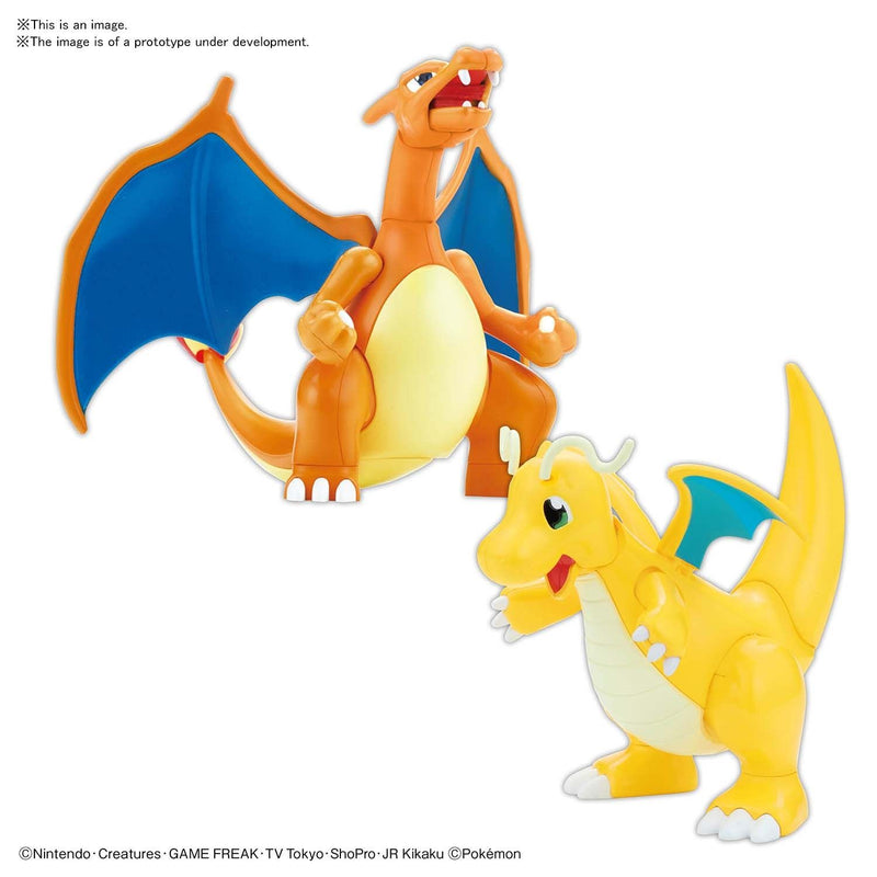 Bandai Spirits: Pokémon Model Kit - Charizard & Dragonite Toys & Plushes Bandai