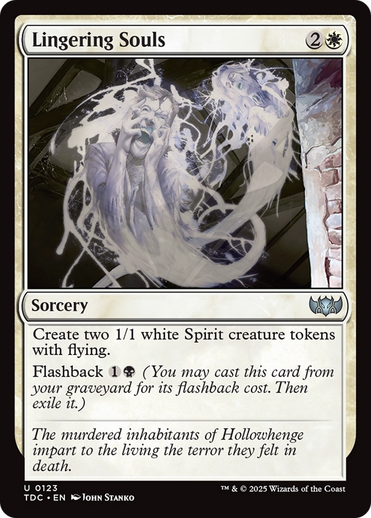 Lingering Souls (TDC-123) [Commander: Tarkir: Dragonstorm] MTG Single Wizards of the Coast