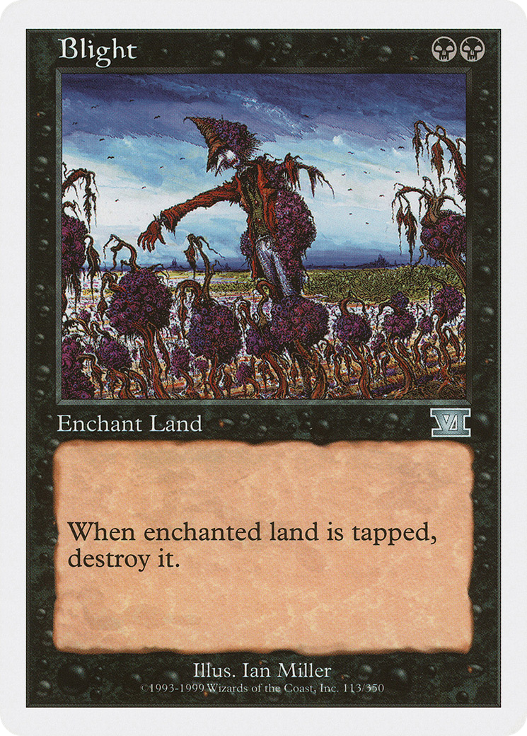 Blight (6ED-113) [Classic Sixth Edition] MTG Single Wizards of the Coast