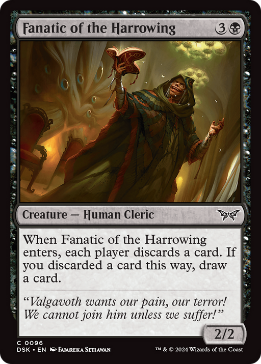 Fanatic of the Harrowing (DSK-096) [Duskmourn: House of Horror] Foil MTG Single Wizards of the Coast