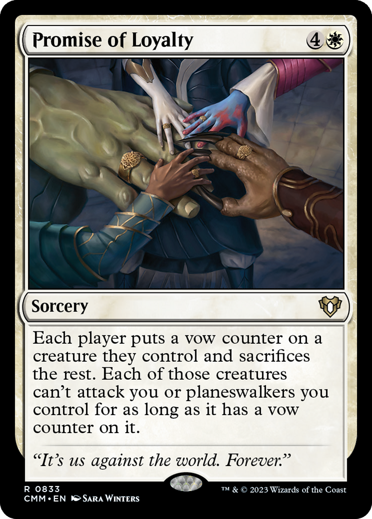 Promise of Loyalty (CMM-833) [Commander Masters] MTG Single Wizards of the Coast