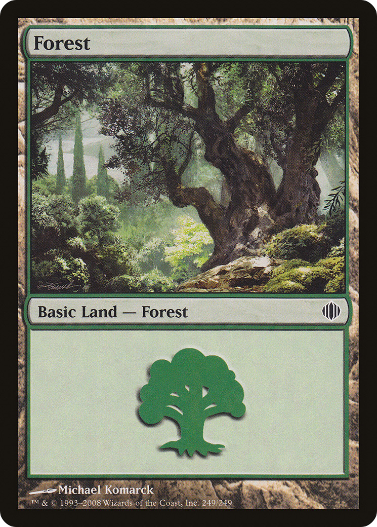Forest (ALA-249) [Shards of Alara] Foil MTG Single Wizards of the Coast