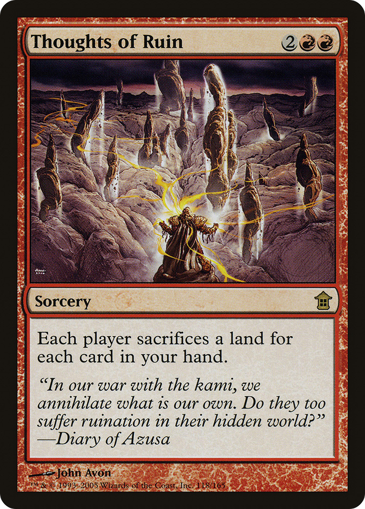 Thoughts of Ruin (SOK-118) [Saviors of Kamigawa] Foil MTG Single Wizards of the Coast