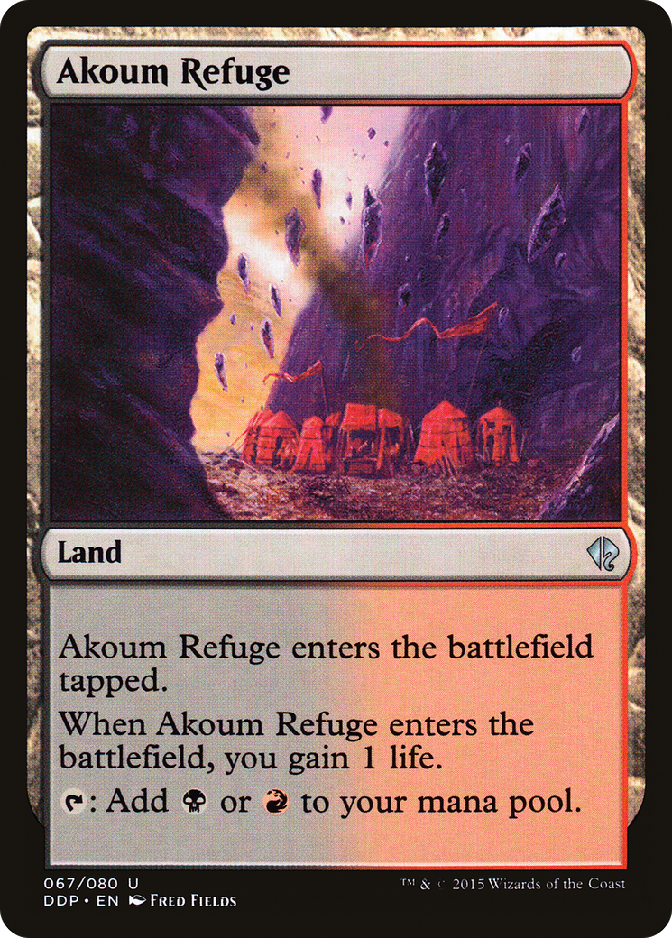 Akoum Refuge (DDP-067) [Misc] Duel Decks: Zendikar vs. Eldrazi MTG Single Wizards of the Coast