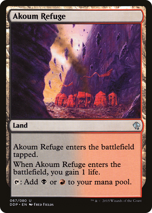 Akoum Refuge (DDP-067) [Misc] Duel Decks: Zendikar vs. Eldrazi MTG Single Wizards of the Coast