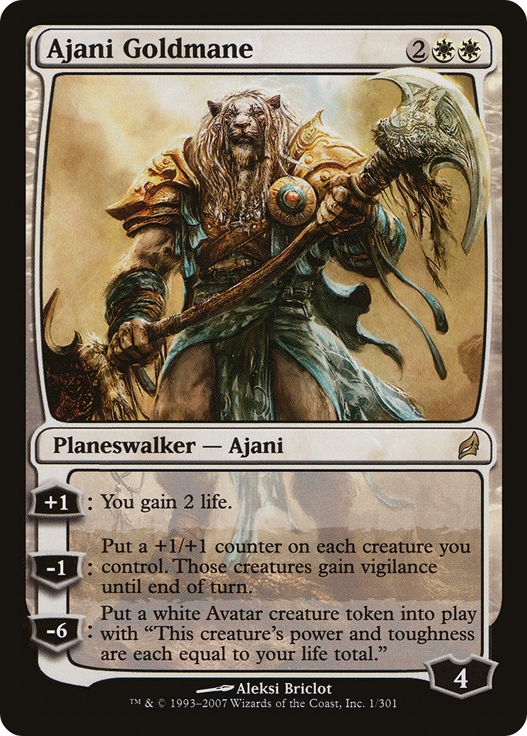 Ajani Goldmane (LRW-001) [Lorwyn] MTG Single Wizards of the Coast