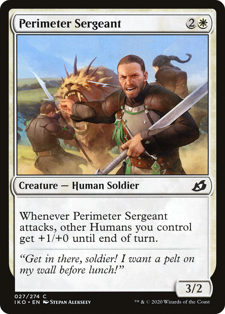 Perimeter Sergeant (IKO-027) [Ikoria: Lair of Behemoths] Foil MTG Single Wizards of the Coast