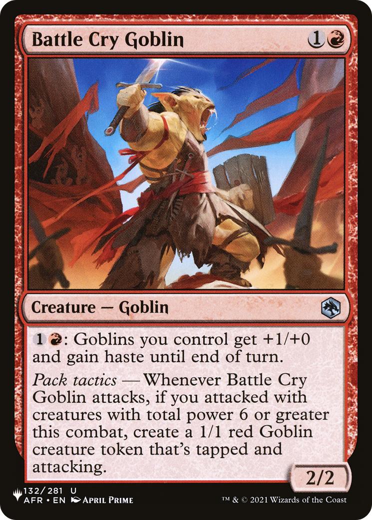 Battle Cry Goblin (LIST-AFR-132) [Mystery Booster] The List MTG Single Wizards of the Coast