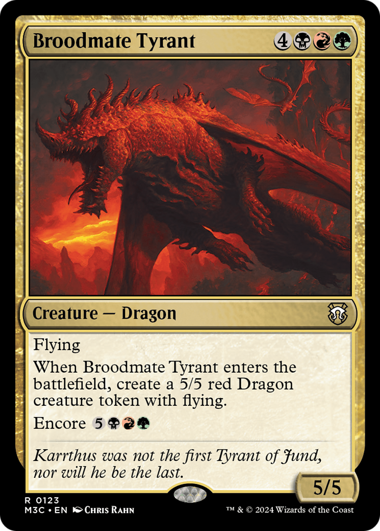 Broodmate Tyrant (M3C-123) [Modern Horizons 3 Commander] MTG Single Wizards of the Coast