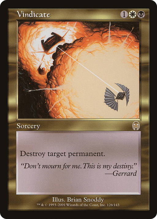 Vindicate (APC-126) [Apocalypse] MTG Single Wizards of the Coast