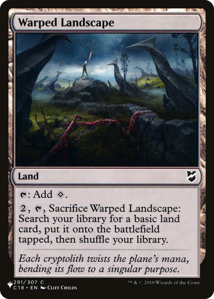 Warped Landscape (LIST-C18-291) [Mystery Booster] The List MTG Single Wizards of the Coast
