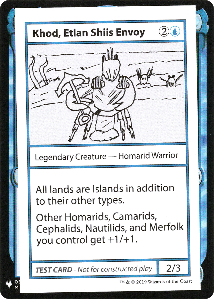 Khod, Etlan Shiis Envoy (CMB1-) [Mystery Booster] Playtest Cards 2019 MTG Single Wizards of the Coast