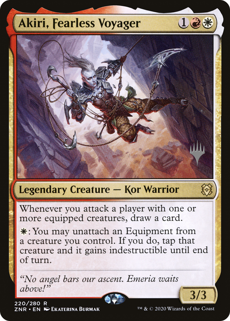 Akiri, Fearless Voyager (PPZNR-220P) [Zendikar Rising Promos] MTG Single Wizards of the Coast