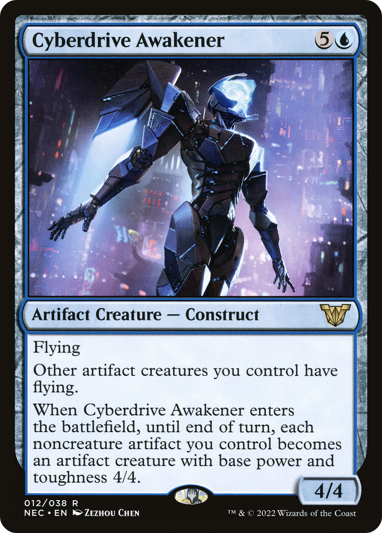 Cyberdrive Awakener (NEC-012) [Neon Dynasty Commander] MTG Single Wizards of the Coast