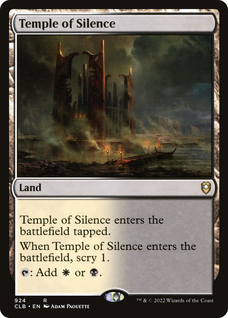 Temple of Silence (CLB-924) [Commander Legends: Battle for Baldur's Gate] MTG Single Wizards of the Coast