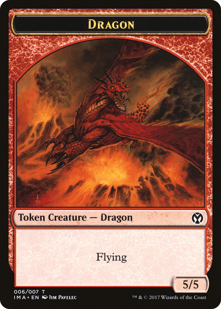 Dragon (IMA-006) [Tokens] Iconic Masters Tokens MTG Single Wizards of the Coast