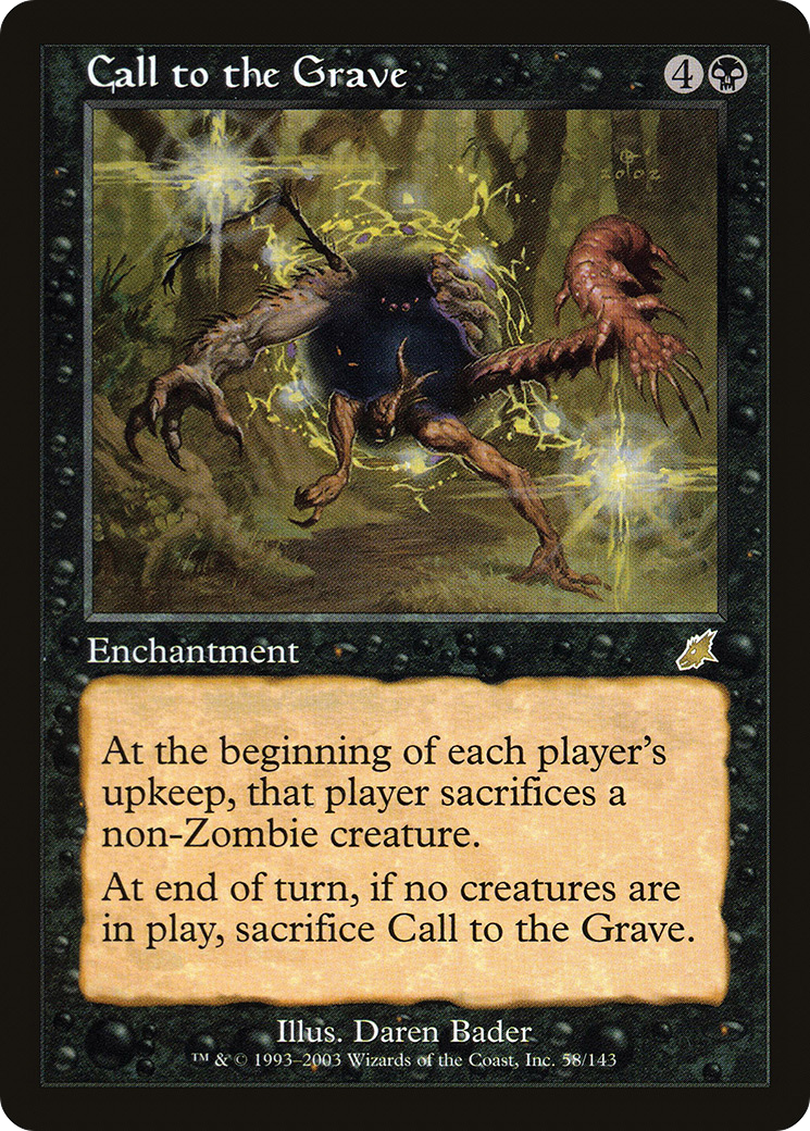 Call to the Grave (SCG-058) [Scourge] Foil MTG Single Wizards of the Coast