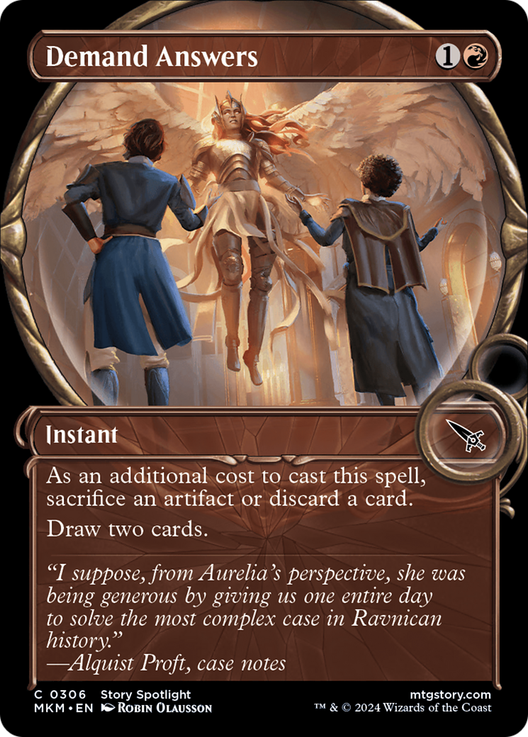 Demand Answers (MKM-306) [Murders at Karlov Manor] (Showcase) MTG Single Wizards of the Coast