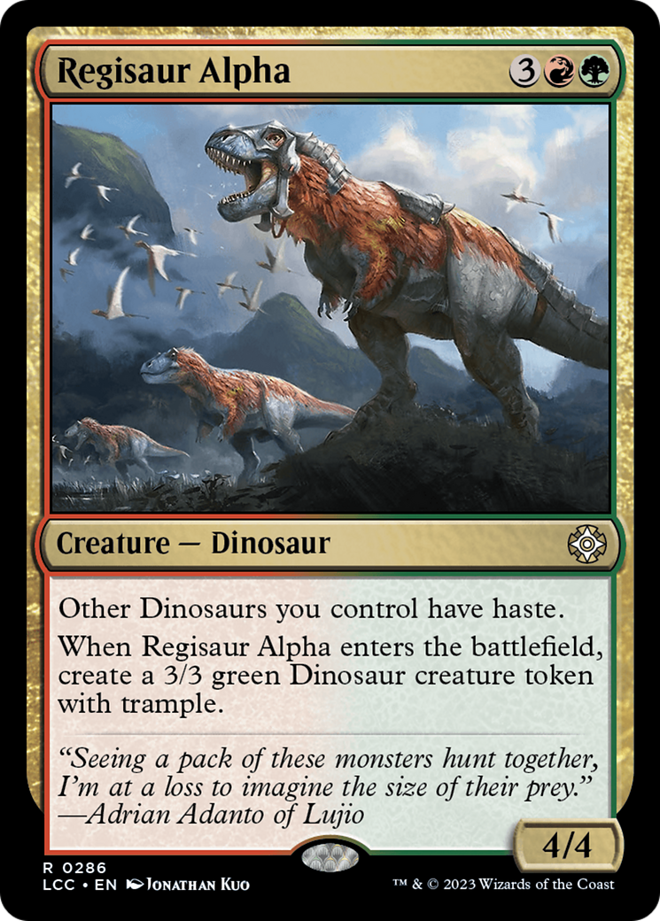 Regisaur Alpha (LCC-286) [The Lost Caverns of Ixalan Commander] MTG Single Wizards of the Coast