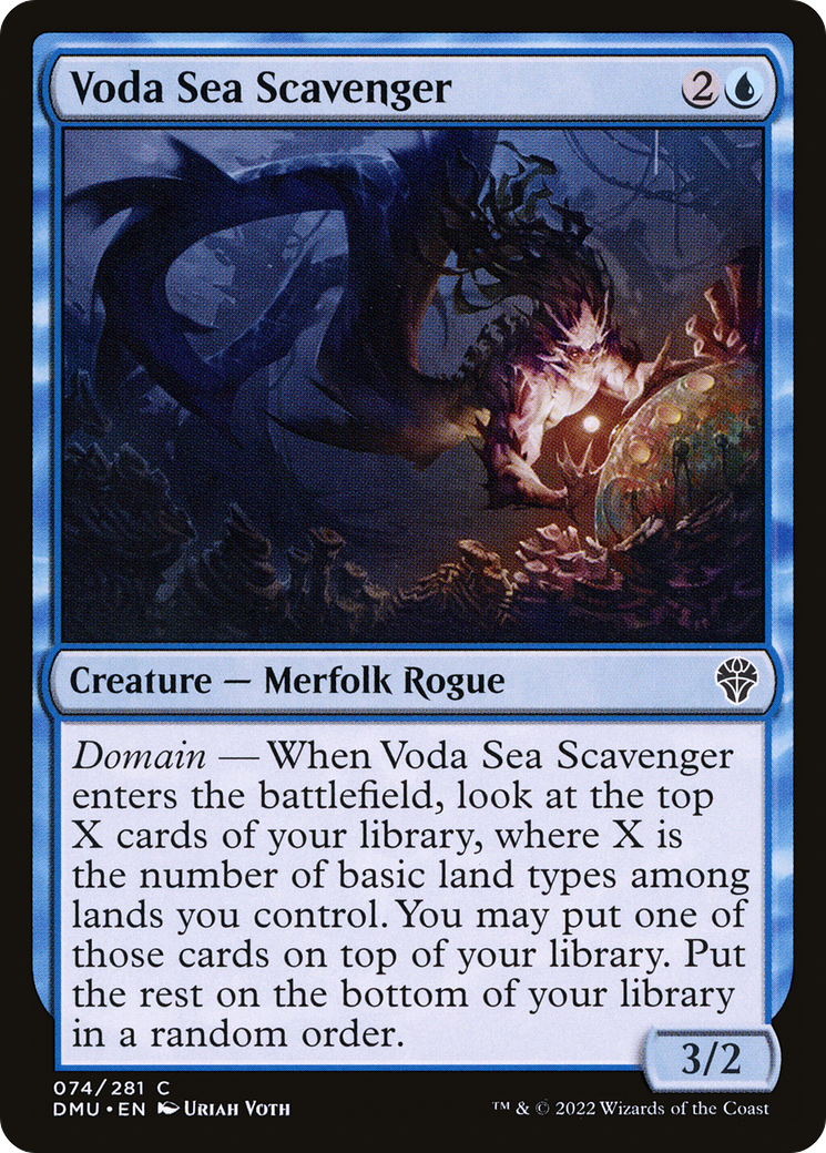 Voda Sea Scavenger (DMU-074) [Dominaria United] Foil MTG Single Wizards of the Coast