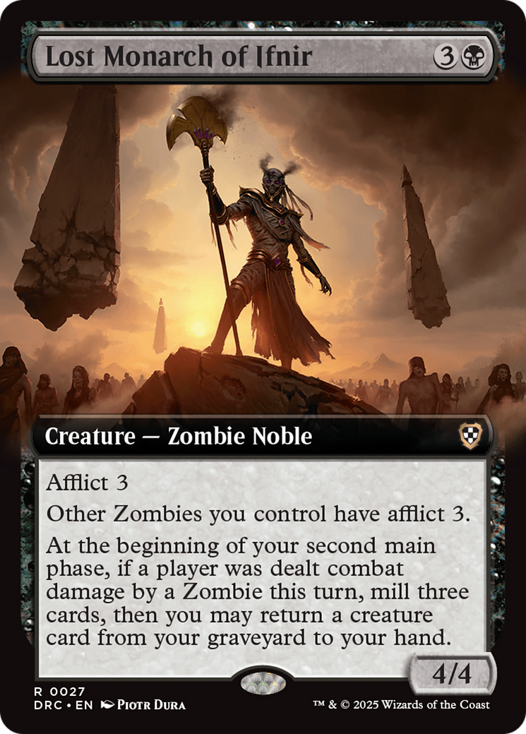 Lost Monarch of Ifnir (DRC-027) [Commander: Aetherdrift] (Extended Art) MTG Single Wizards of the Coast