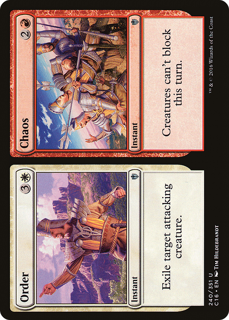 Order // Chaos (C16-240) [Commander 2016] MTG Single Wizards of the Coast