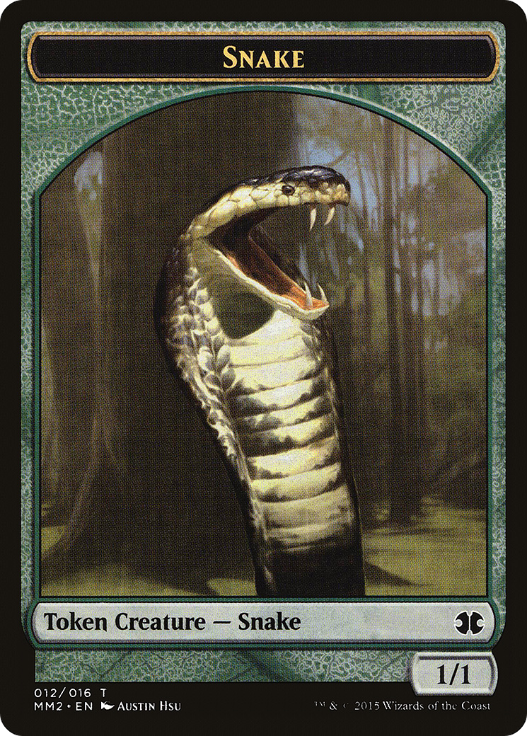Snake (MM2-012) [Tokens] Modern Masters 2015 Tokens MTG Single Wizards of the Coast