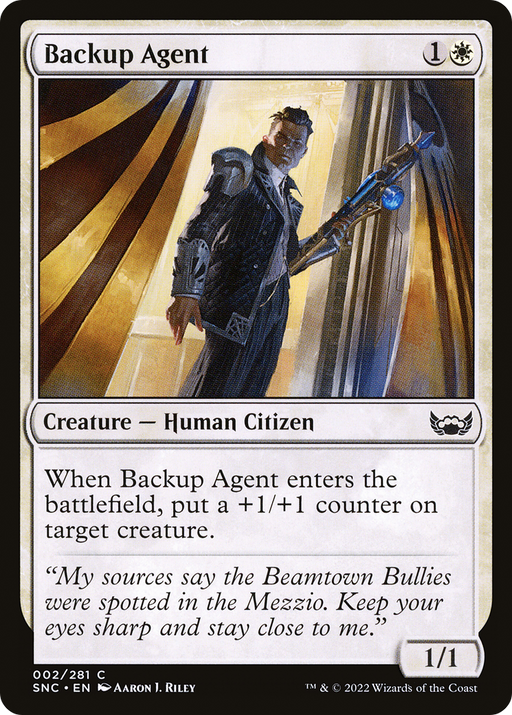 Backup Agent (SNC-002) [Streets of New Capenna] MTG Single Wizards of the Coast