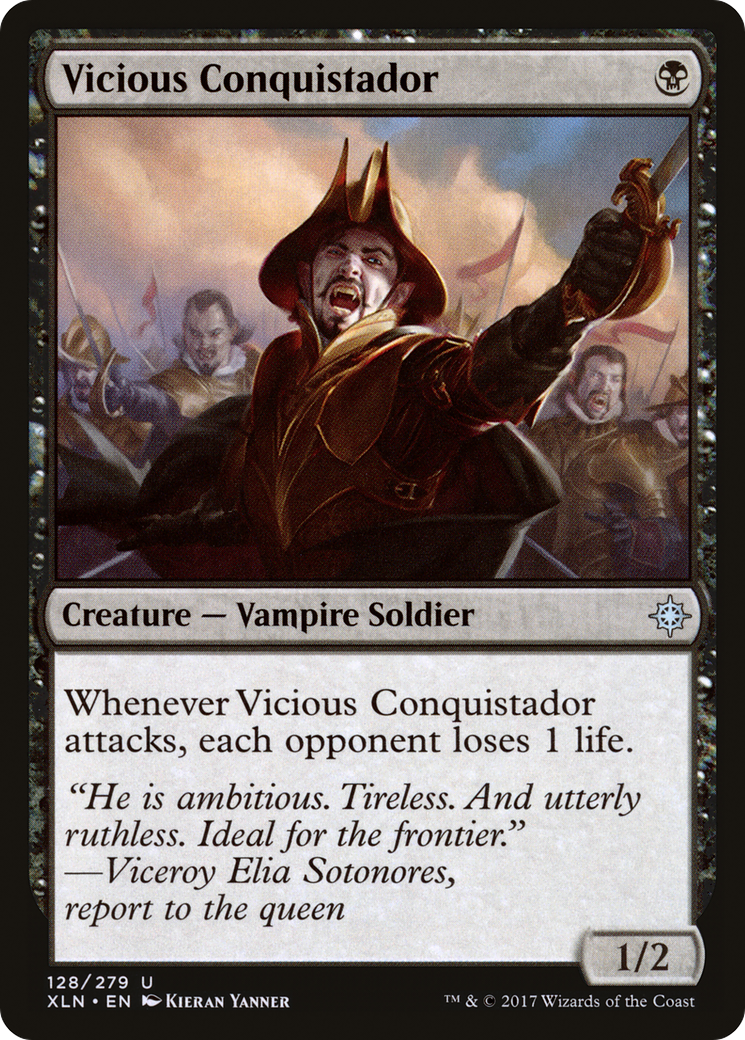 Vicious Conquistador (XLN-128) [Ixalan] Foil MTG Single Wizards of the Coast