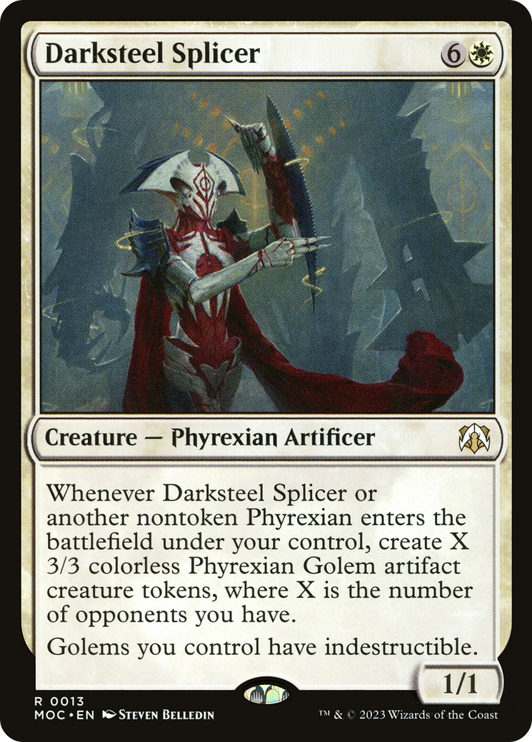 Darksteel Splicer (MOC-013) [March of the Machine Commander] MTG Single Wizards of the Coast