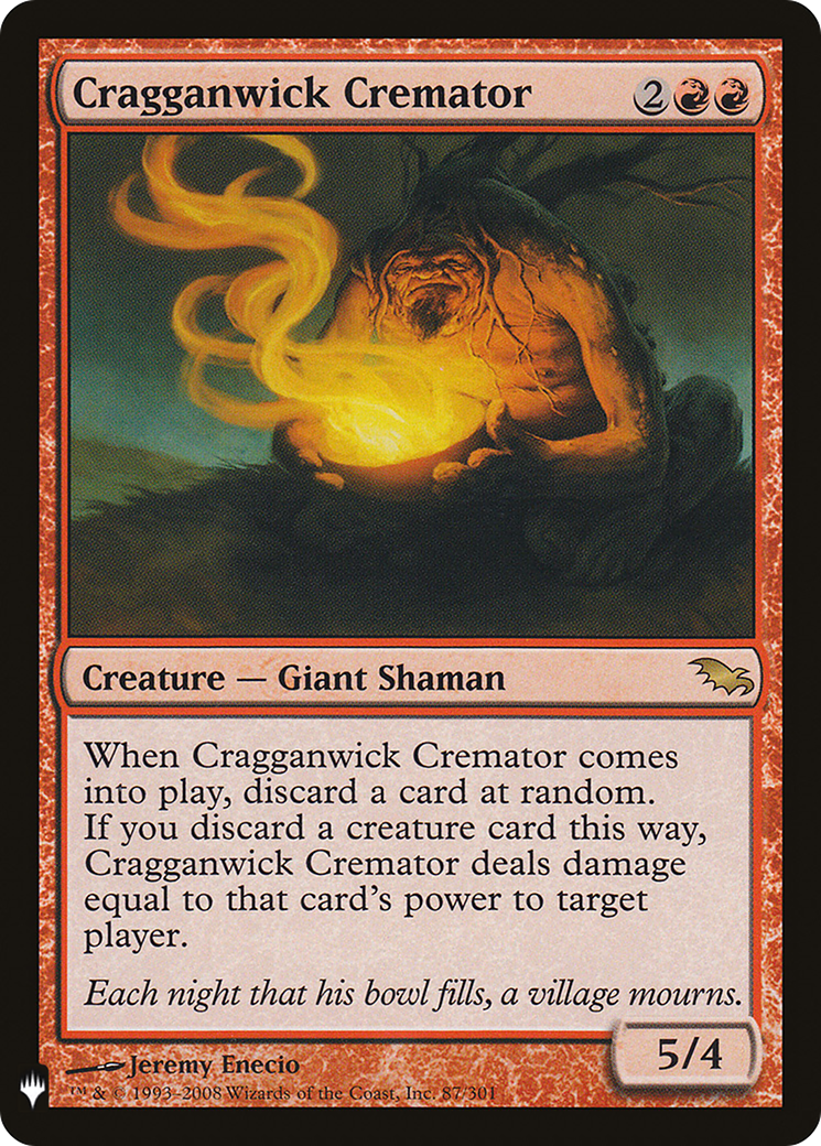 Cragganwick Cremator (LIST-SHM-87) [Mystery Booster] The List MTG Single Wizards of the Coast