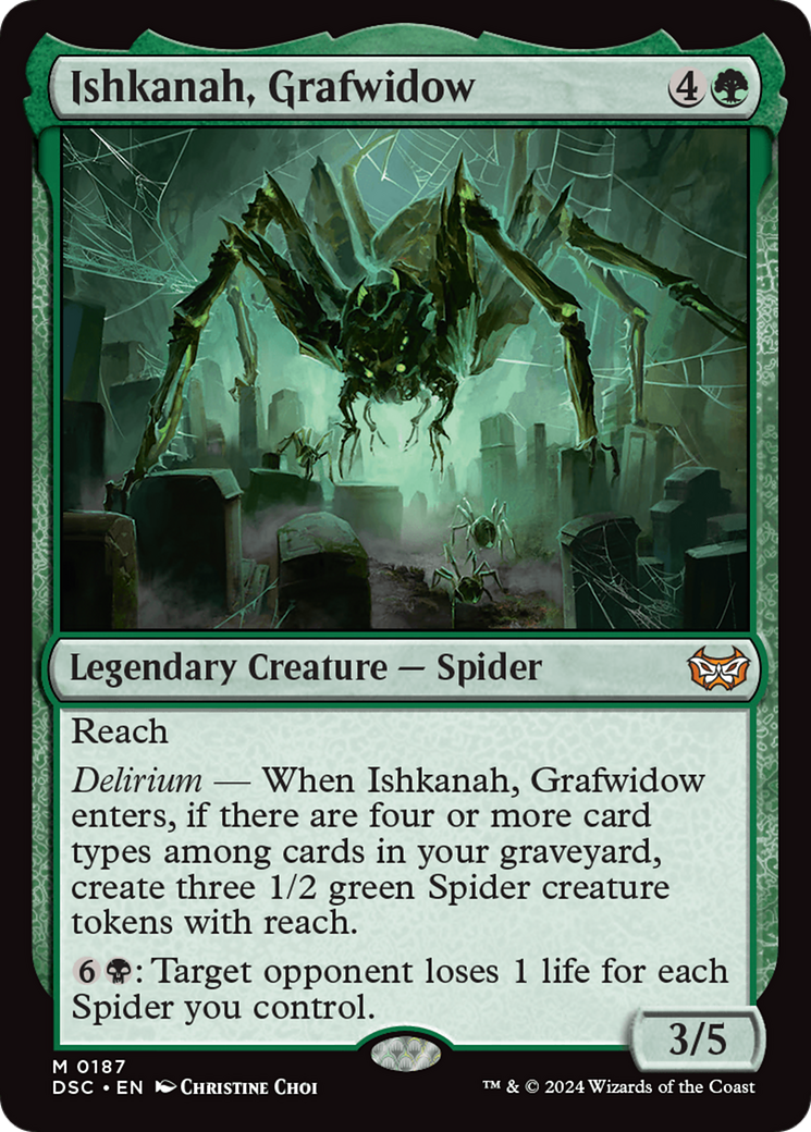Ishkanah, Grafwidow (DSC-187) [Duskmourn: House of Horror Commander] MTG Single Wizards of the Coast