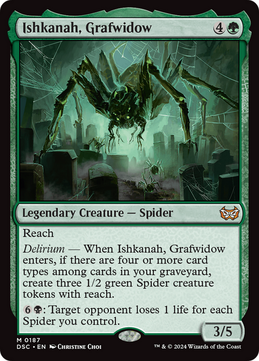Ishkanah, Grafwidow (DSC-187) [Duskmourn: House of Horror Commander] MTG Single Wizards of the Coast