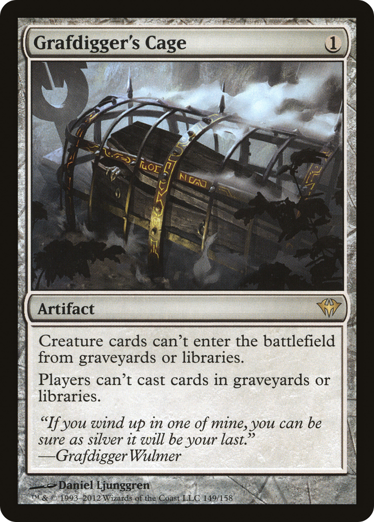 Grafdigger's Cage (DKA-149) [Dark Ascension] Foil MTG Single Wizards of the Coast