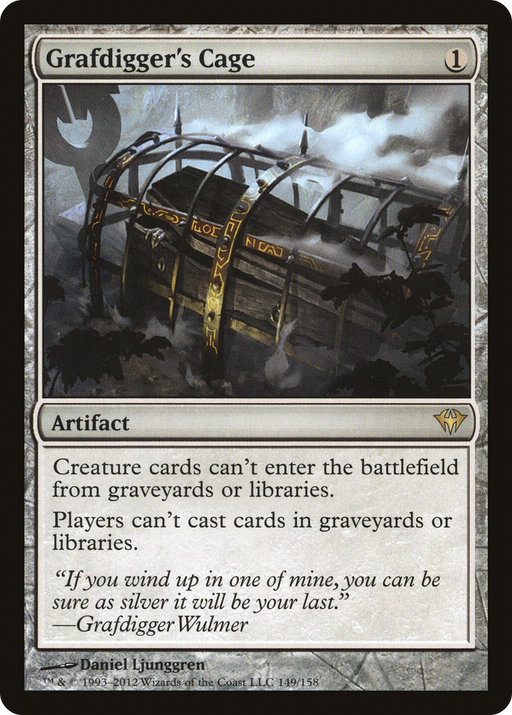 Grafdigger's Cage (DKA-149) [Dark Ascension] Foil MTG Single Wizards of the Coast