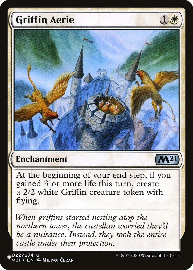 Griffin Aerie (LIST-M21-22) [The List] MTG Single Magic: The Gathering