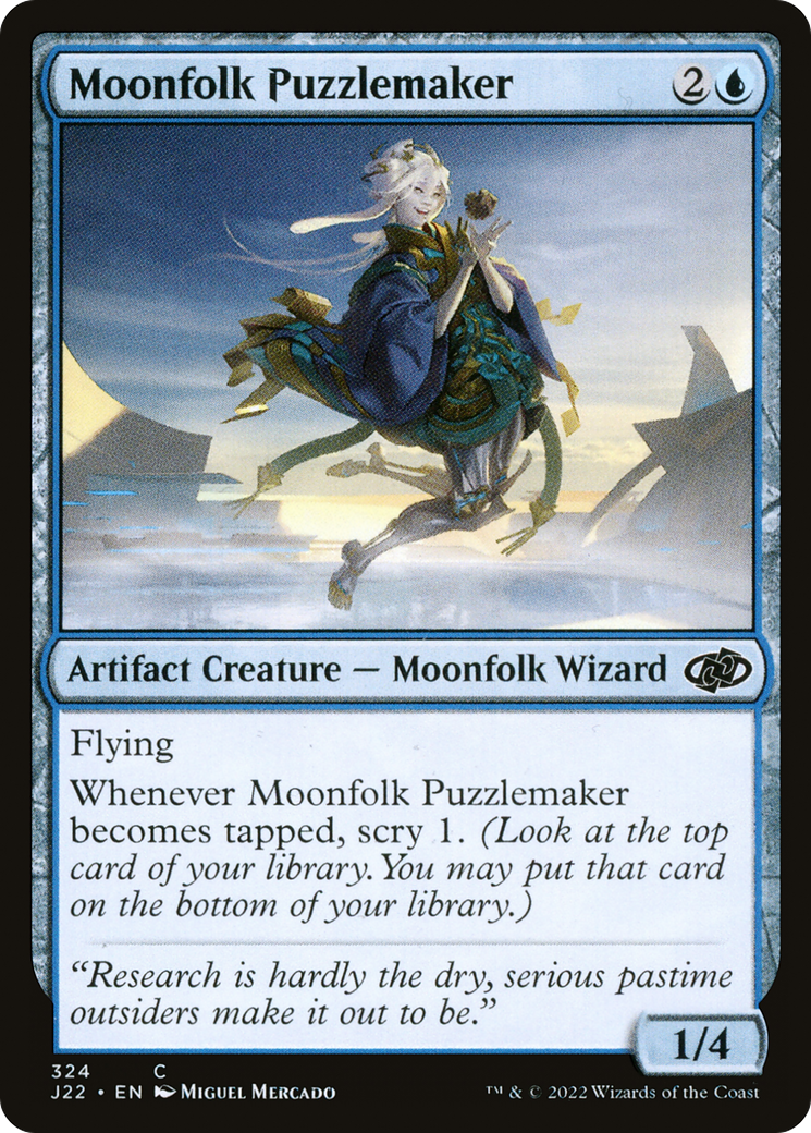 Moonfolk Puzzlemaker (J22-324) [Jumpstart 2022] MTG Single Wizards of the Coast