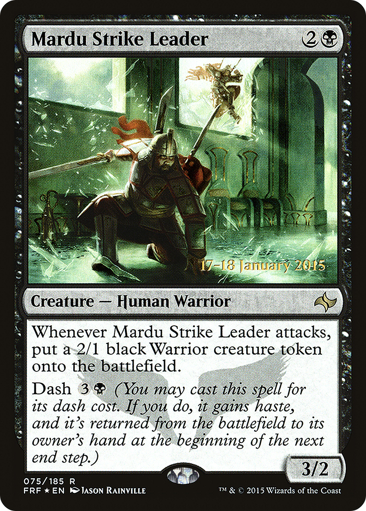 Mardu Strike Leader (PRE-075) [Fate Reforged Promos] Foil MTG Single Wizards of the Coast
