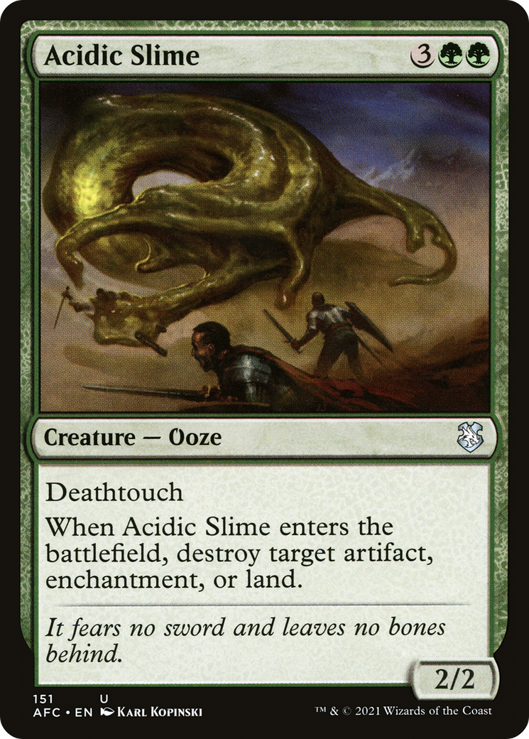 Acidic Slime (AFC-151) [Forgotten Realms Commander] MTG Single Wizards of the Coast