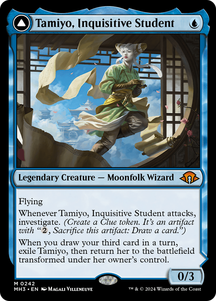 Tamiyo, Inquisitive Student // Tamiyo, Seasoned Scholar [Modern Horizons 3] MTG Single Magic: The Gathering